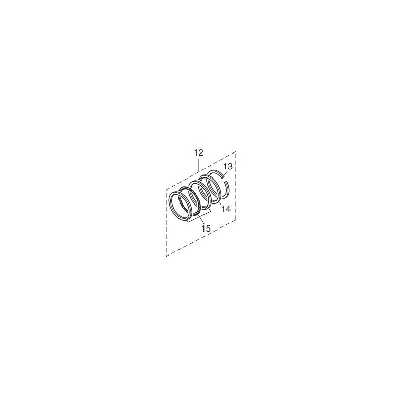 JEU DE SEGMENTS DE PISTON MFS 40A/50A