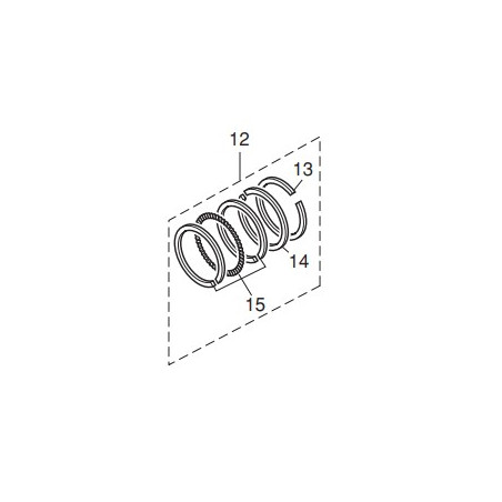 JEU DE SEGMENTS DE PISTON MFS 40A/50A