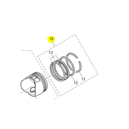 JEU DE SEGMENTS DE PISTONS MFS4D/5D/6D