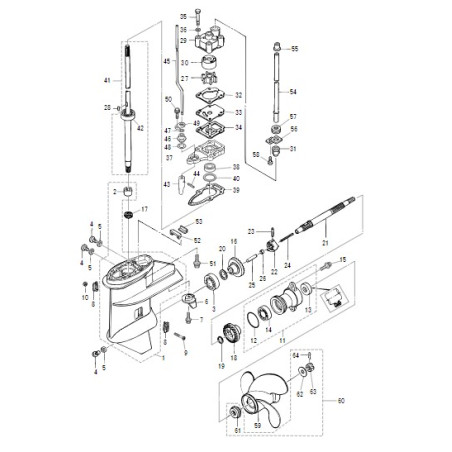 KIT DE QUINCAILLERIE HELICE MFS 6A3/8A3/9.8A3