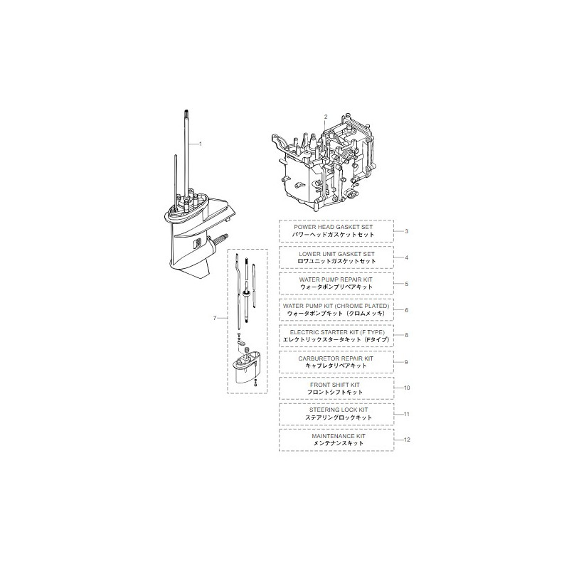 LEVIER DIRECT COMPLET MFS6BZ/8B/9.8B