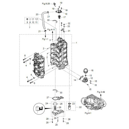 JOINT DE CULASSE DE CARTER MFS75/90/100/115/140A