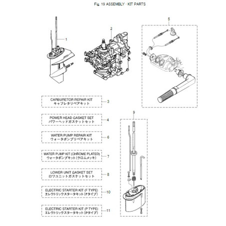 JEU DE JOINTS DE TÊTE MOTRICE M9.8B