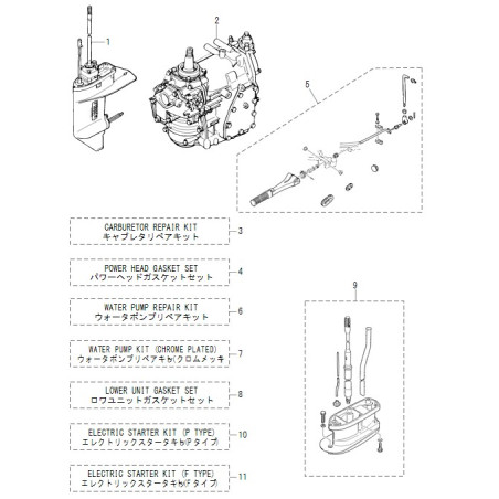 JEU DE JOINTS DE TÊTE MOTRICE