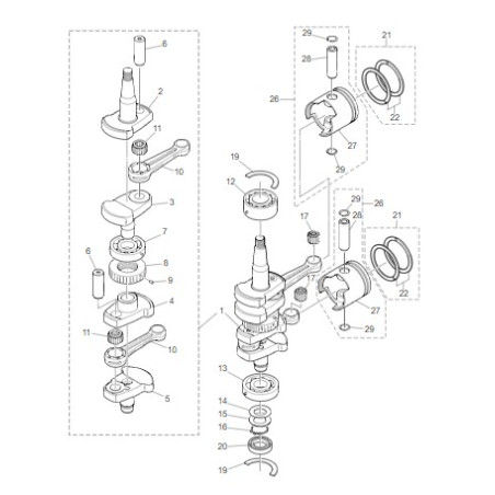 JEU DE SEGMENTS DE PISTON