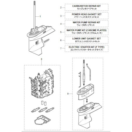 KIT DE DÉMARRAGE ÉLECTRIQUE (F)