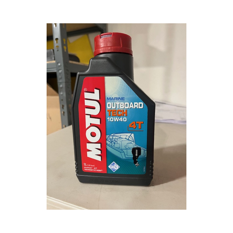 HUILE TECH MOTUL MOTEUR HORS BORD 4T 10W40 1L
