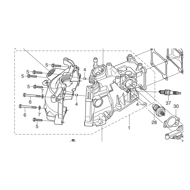 CYL BLOCK & CRANKCASE ASSY