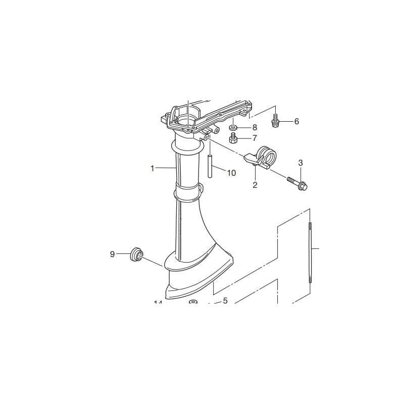 DRIVE SHAFT HOUSING ASSY (S)