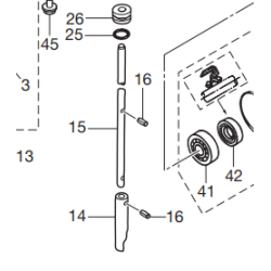 CAM ROD (arbre long)