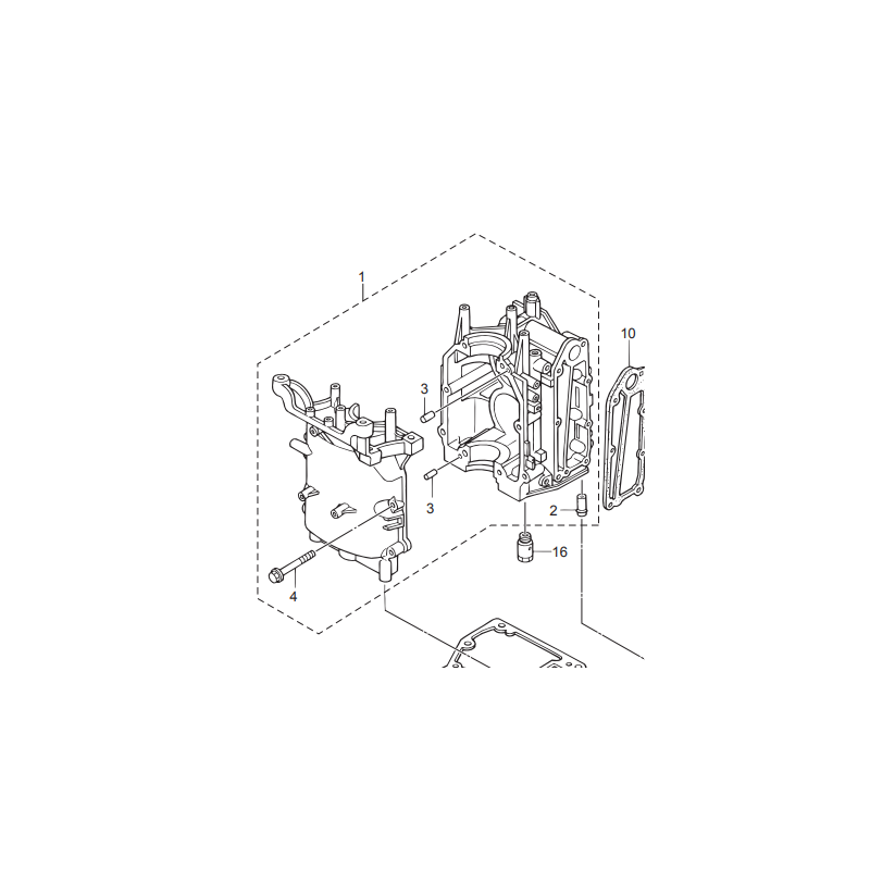 CYL BLOCK & CRANKCASE ASSY