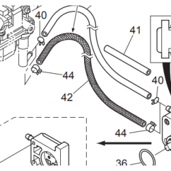 FUEL HOSE W/PROTECTOR