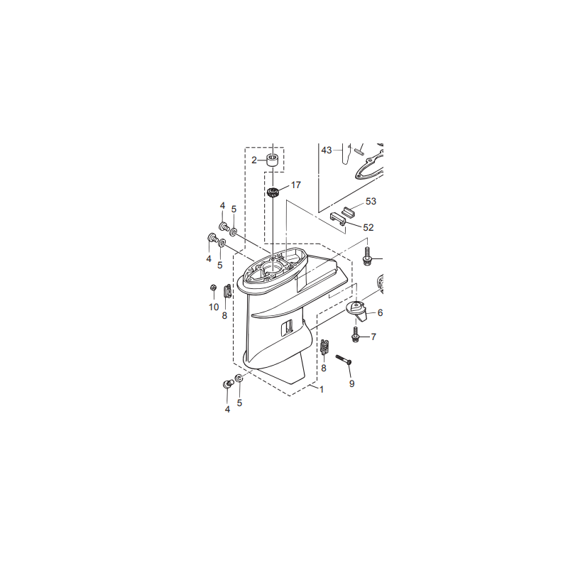 GEAR CASE ASSY / EMBASE